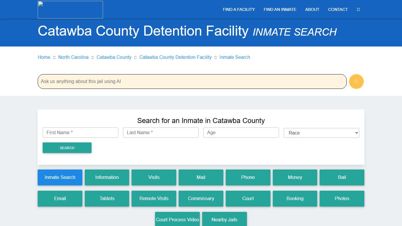 Catawba County Inmate Search & Roster | Find Inmates NC